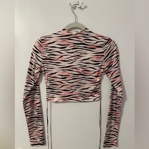 Princess Polly Zebra Print Long Sleeve Top
